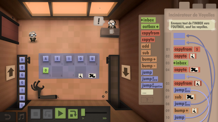 Aperçu du jeu Human Resource Machine