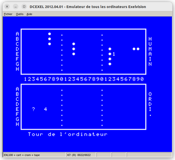 Écran de jeu de Plouf... in Space