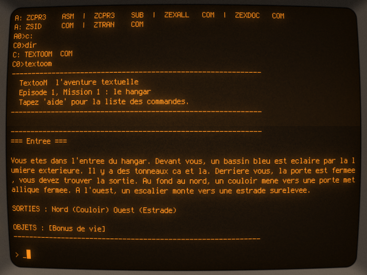 Écran de jeu de TextooM