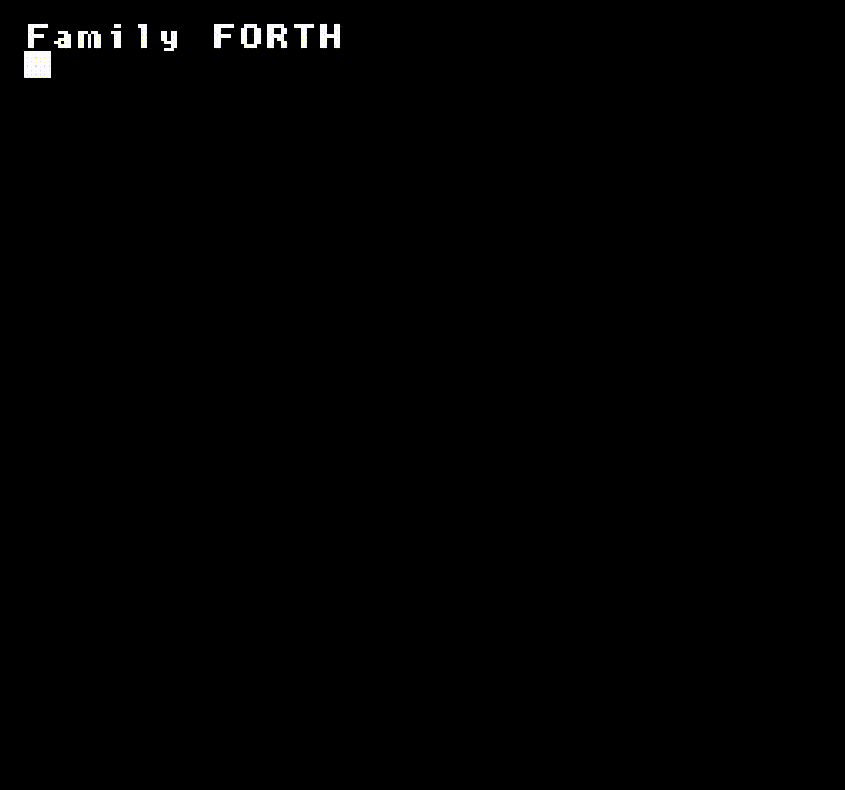 Forth sur 6502 - définition d'un mot et utilisation